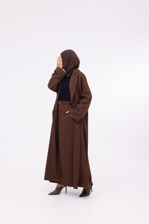 Blazer long Katy marron