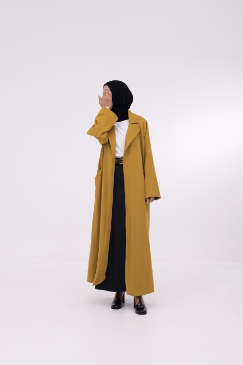 Blazer long Katy moutarde
