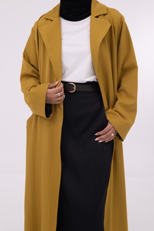 Blazer long Katy moutarde