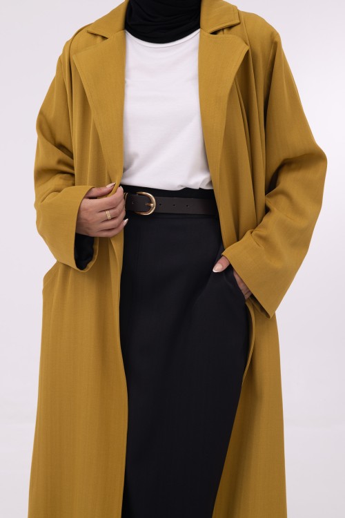 Blazer long Katy moutarde