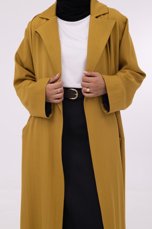 Blazer long Katy moutarde