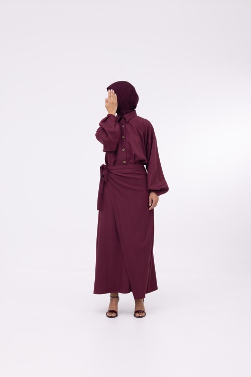 Robe Héloïse burgundy