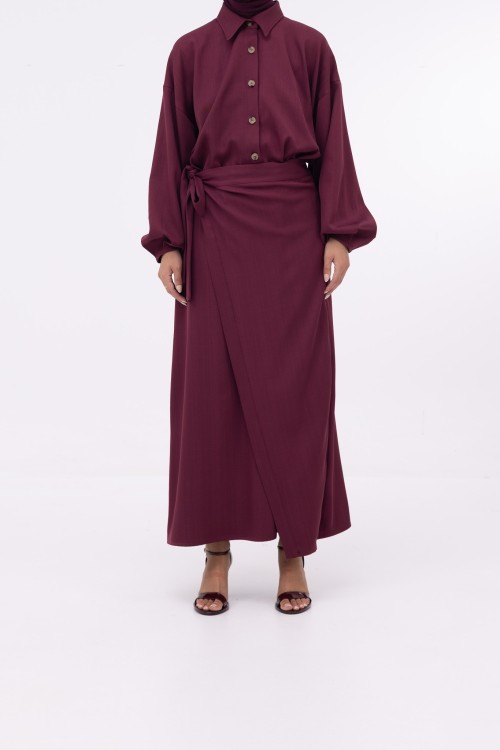 Robe Héloïse burgundy