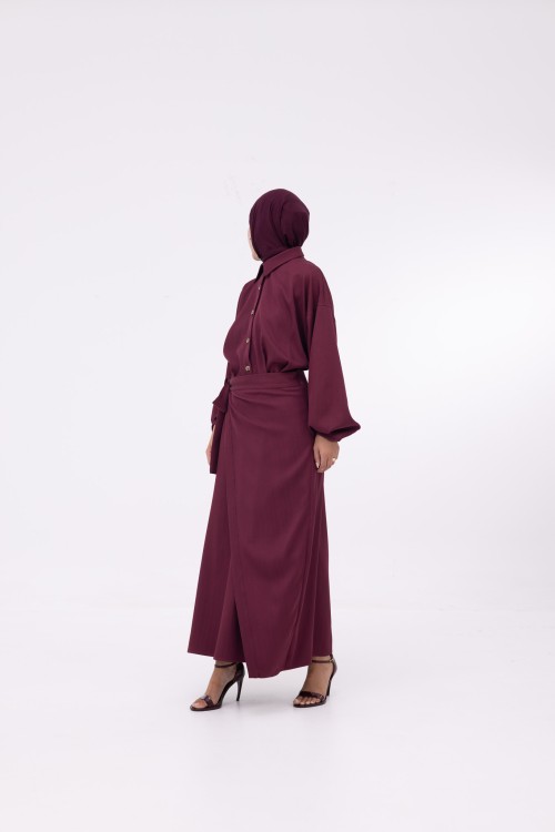 Robe Héloïse burgundy