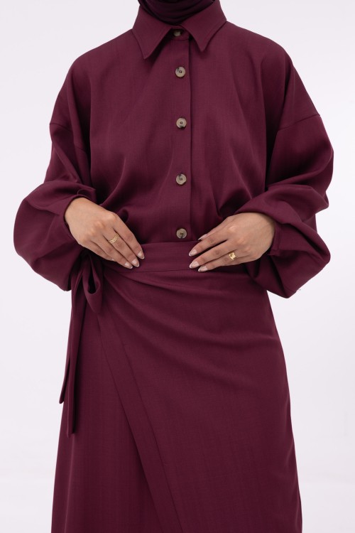 Robe Héloïse burgundy