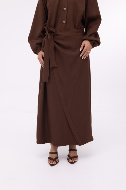 Robe Héloïse marron