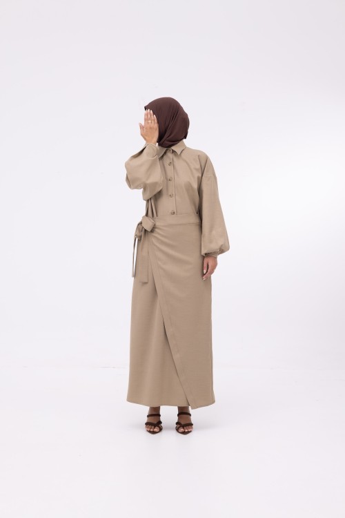 Robe Héloïse beige