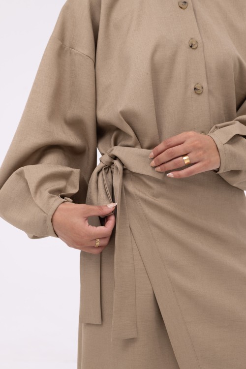 Robe Héloïse beige