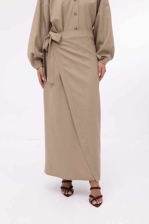 Robe Héloïse beige