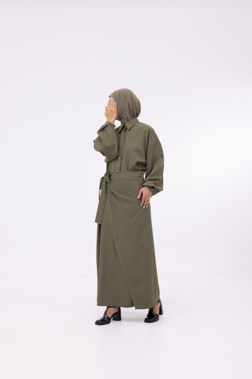 Robe Héloïse olive