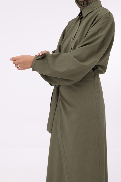 Robe Héloïse olive