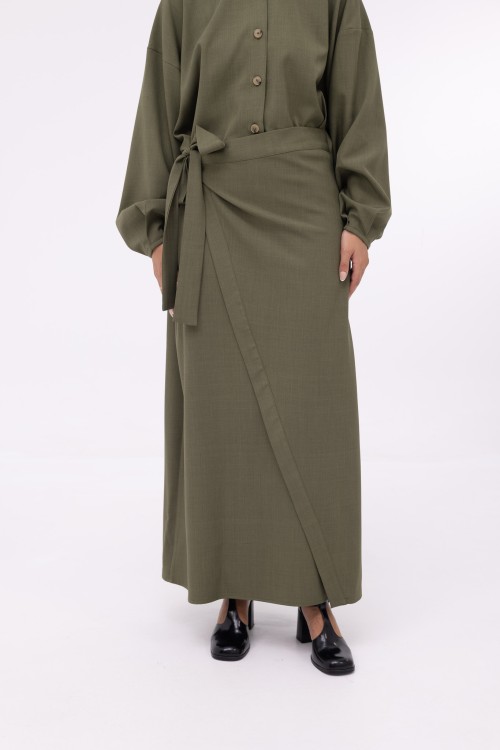 Robe Héloïse olive