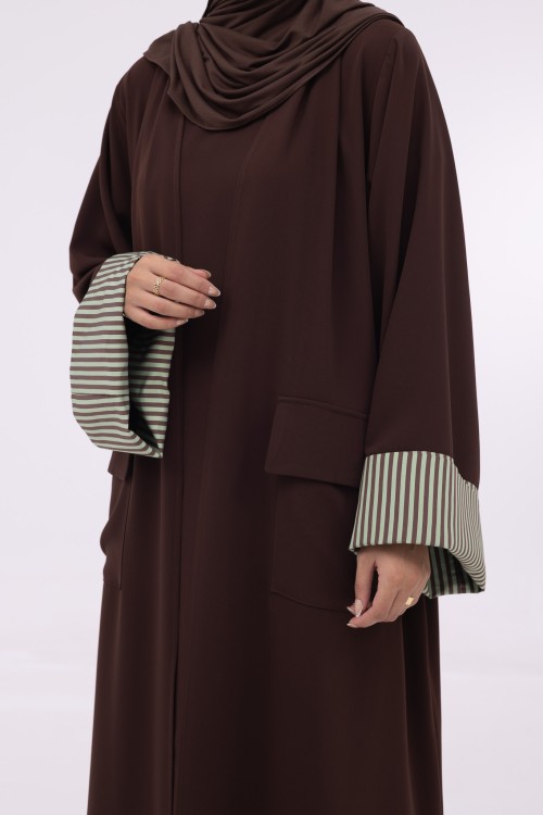 Abaya Ima marron