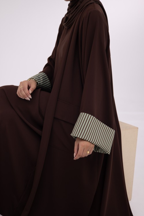 Abaya Ima marron