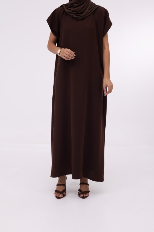 Abaya Ima marron