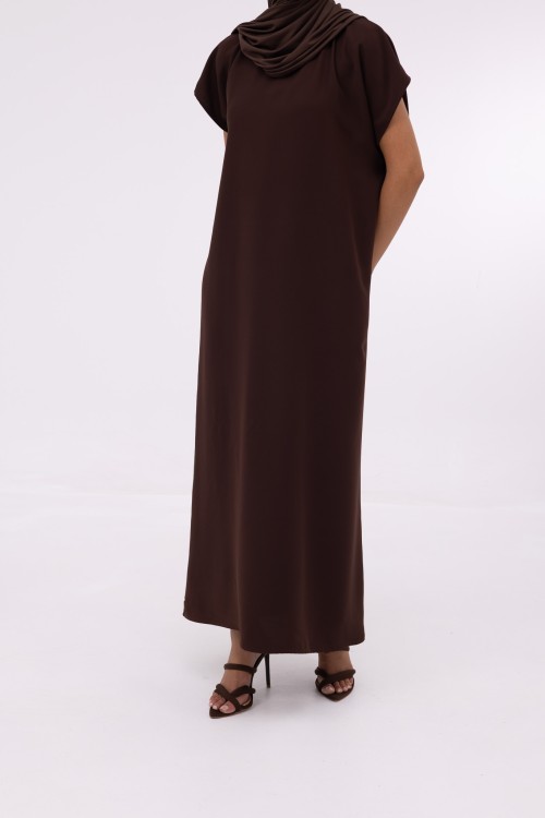 Abaya Ima marron