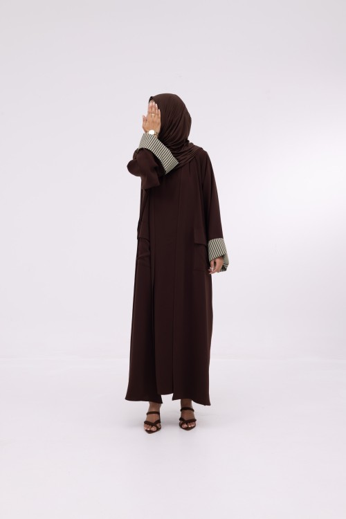 Abaya Ima marron