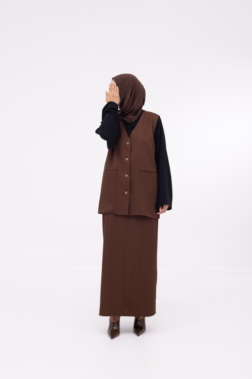 Ensemble 3 pièces Katy marron