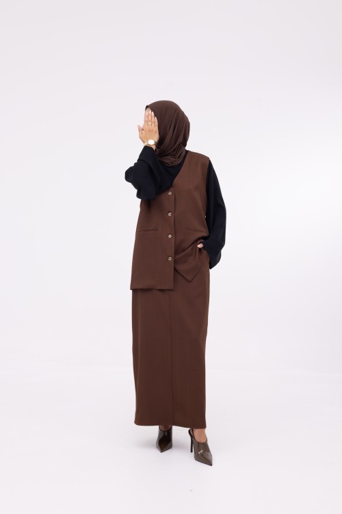Ensemble 3 pièces Katy marron