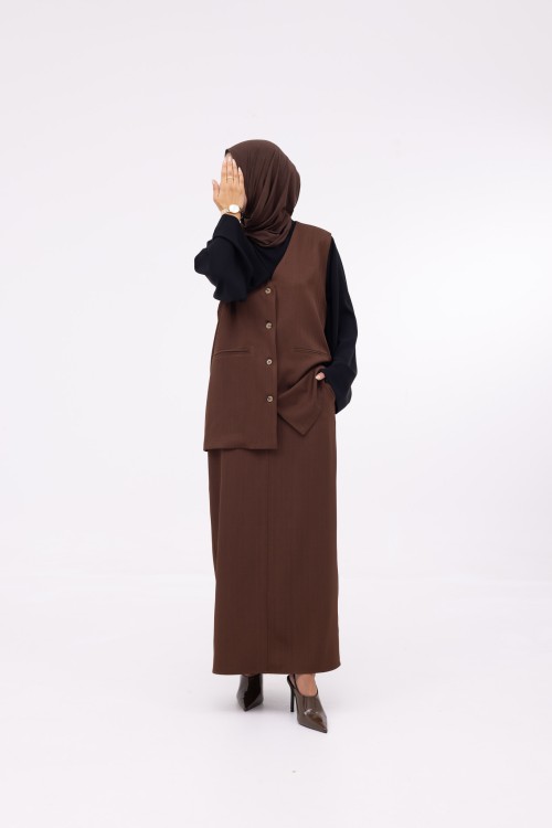 Ensemble 3 pièces Katy marron