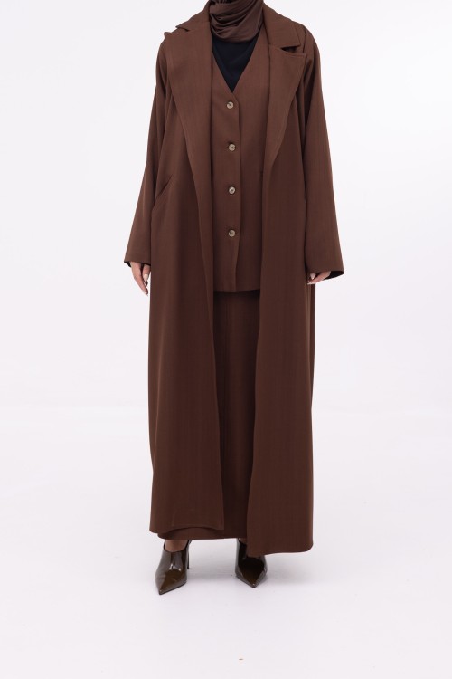 Ensemble 3 pièces Katy marron
