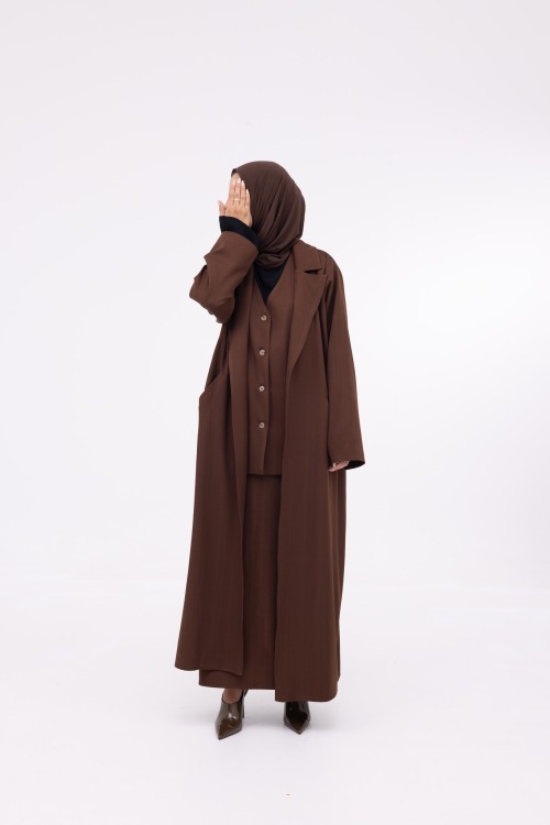 Ensemble 3 pièces Katy marron