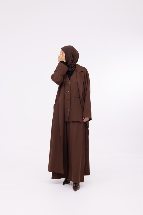 Ensemble 3 pièces Katy marron