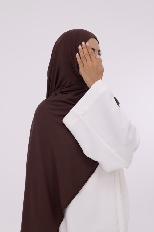 Hijab en bambou chocolat