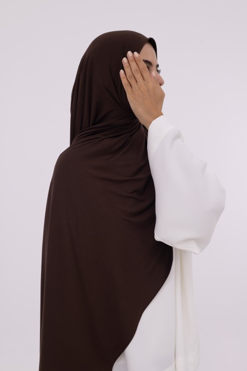 Hijab en bambou espresso