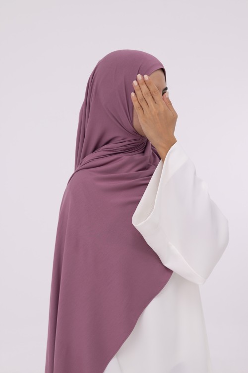 Hijab en bambou lilas