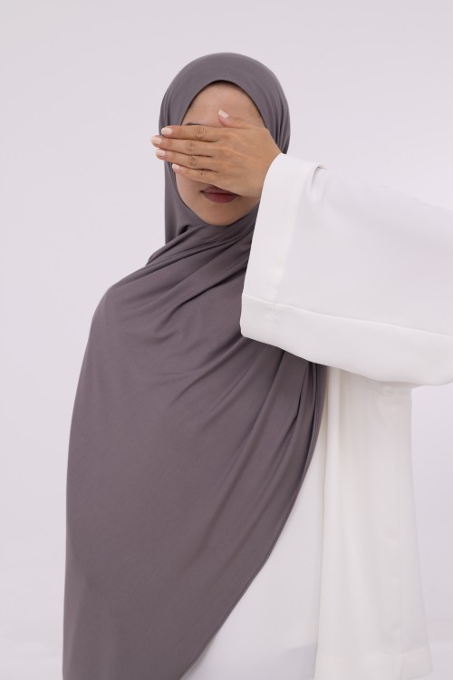 Hijab en bambou cendre