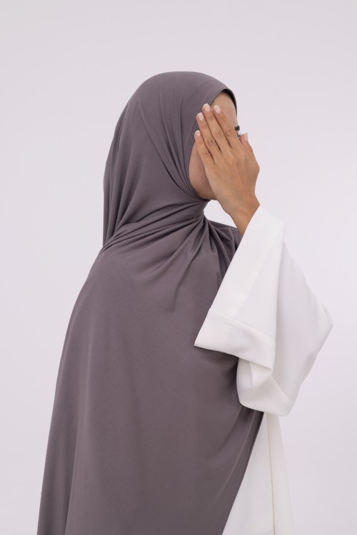 Hijab en bambou cendre