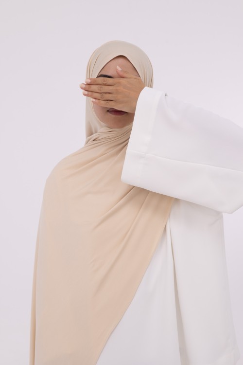 Hijab en bambou vanille