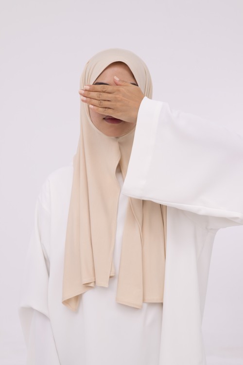 Mini Hijab en bambou vanille