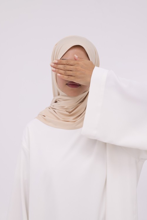 Mini Hijab en bambou vanille