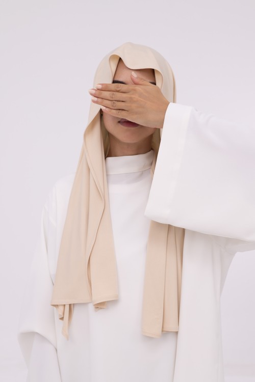 Mini Hijab en bambou vanille