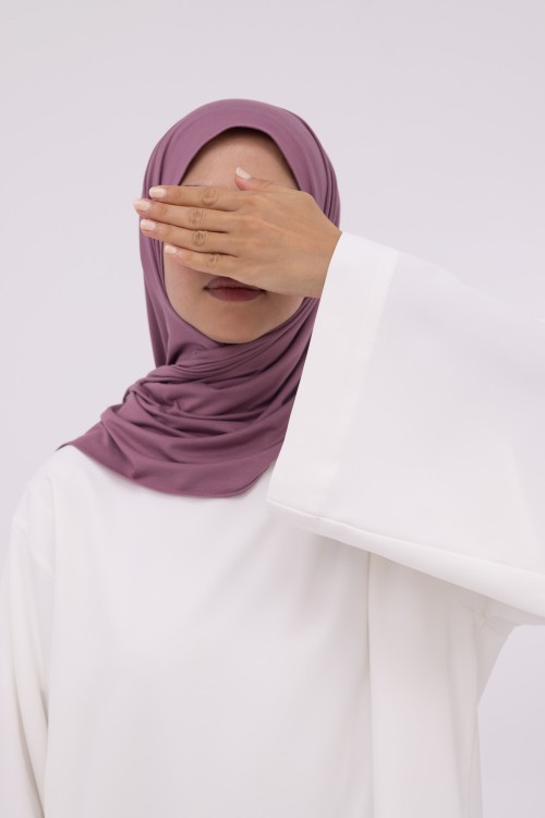 Mini Hijab en bambou lilas