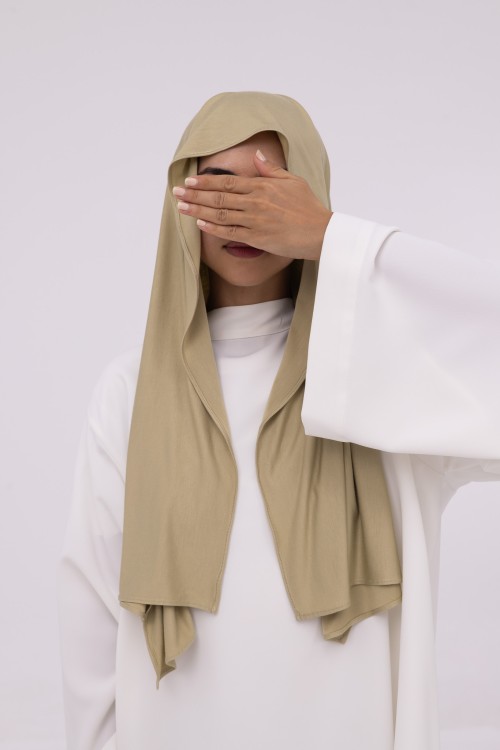 Mini Hijab en bambou vert amande