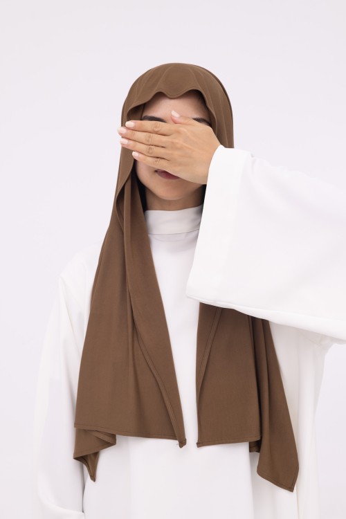 Mini Hijab en bambou kaki
