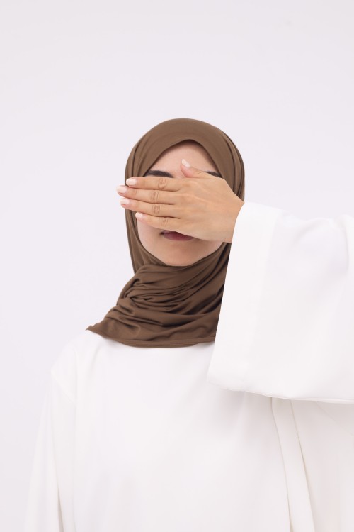 Mini Hijab en bambou kaki