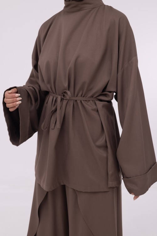 Baya Top mi-long mocha