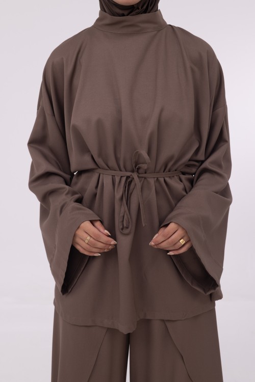 Baya Top mi-long mocha