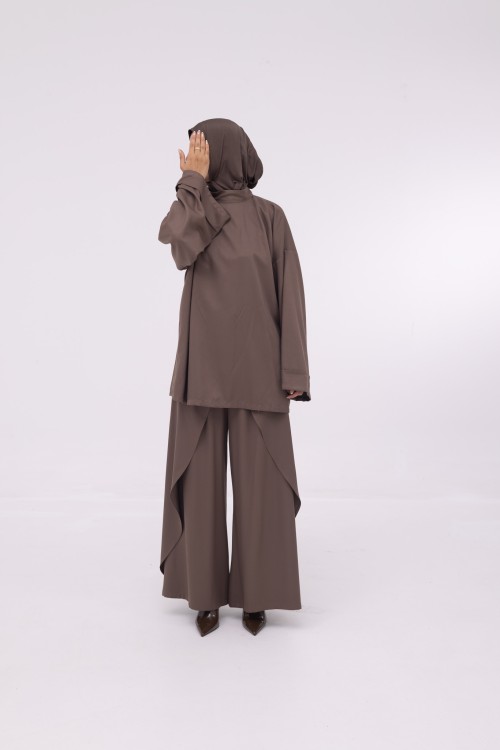 Baya Top mi-long mocha