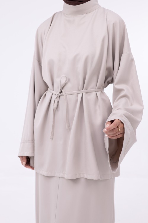 Baya Top mi-long beige