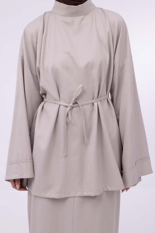 Baya Top mi-long beige