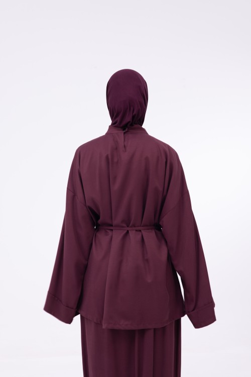Baya Top mi-long burgundy