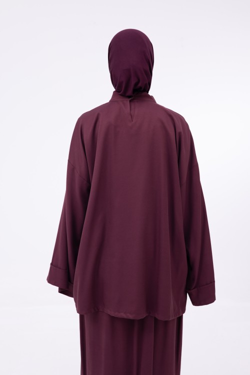 Baya Top mi-long burgundy