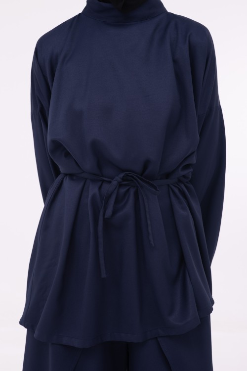 Baya Top mi-long bleu nuit