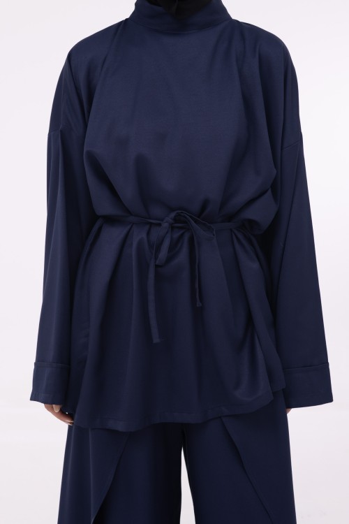 Baya Top mi-long bleu nuit