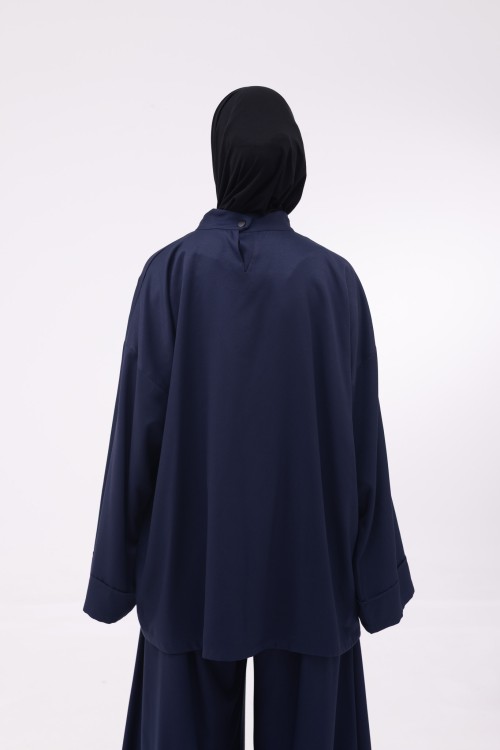 Baya Top mi-long bleu nuit
